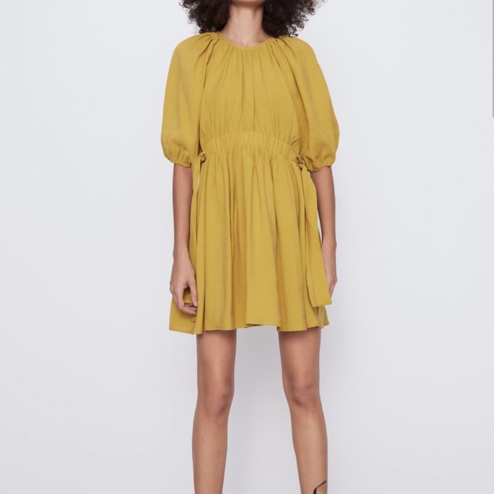 Zara Mustard Yellow Dress
